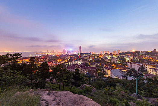 青岛城市全景