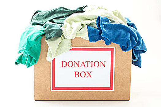 纸板,捐赠,盒子,衣服