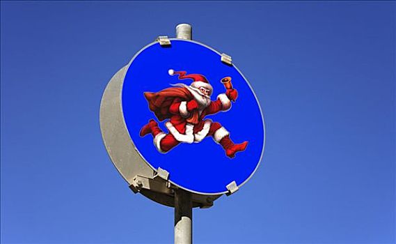 象征意义,交通标志,圣诞老人