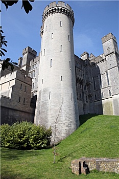 城堡,中世纪,英国,阿伦德尔