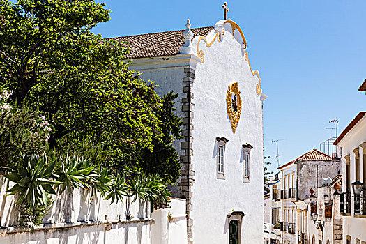 小路,教堂,塔维拉,阿尔加维,葡萄牙