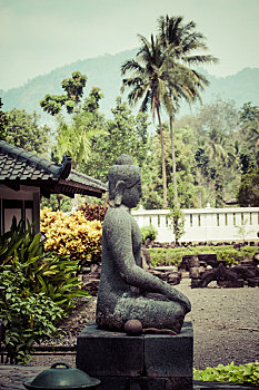 婆罗浮屠,靠近,日惹,爪哇岛,印度尼西亚