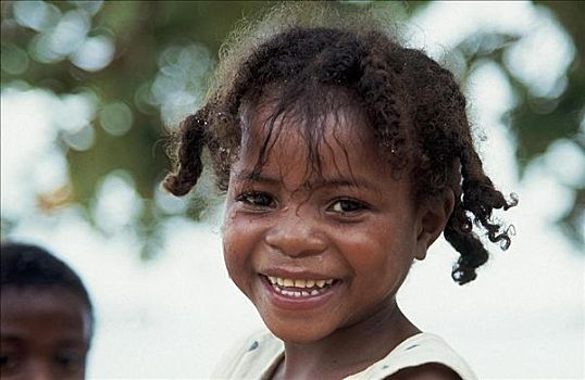 孩子,女孩,肖像,非洲,诺西空巴,马达加斯加
