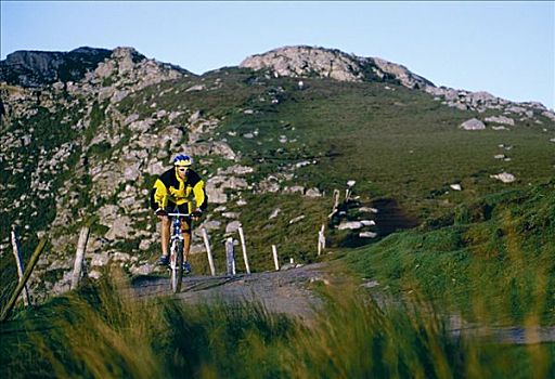 山地自行车,一个,多纳格,爱尔兰