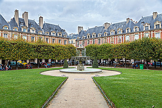 瑞恩,喷泉,地点,孚日,巴黎,法国,欧洲