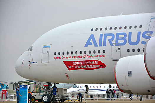 a380亮相珠海航展