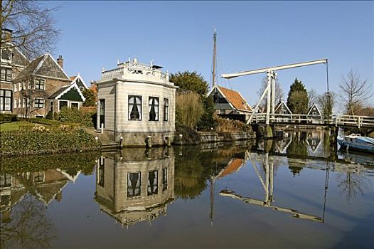 沃伦丹,北荷兰,荷兰,桥