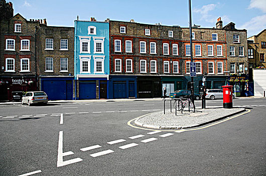 建筑,城市,狭窄街道,伦敦,英格兰