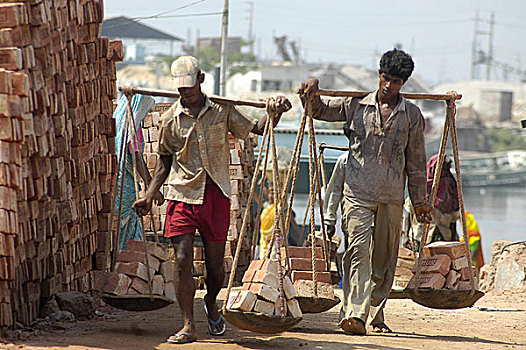 孟加拉,劳工,工作,劳动节,2007年,达卡,首都,五月