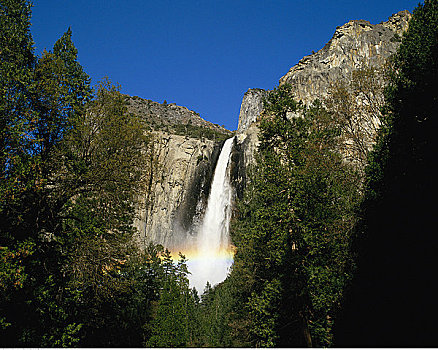 布里尔维尔瀑布,优胜美地山谷,加利福尼亚,美国