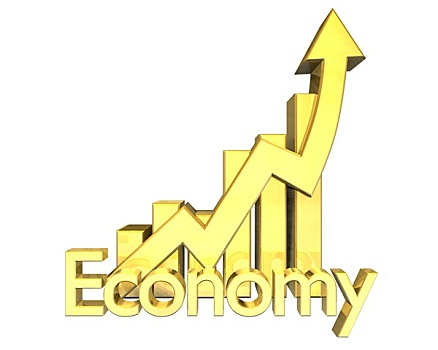 经济,统计,金色