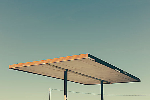 特写,屋顶,蔽护,加油站,内华达,美国