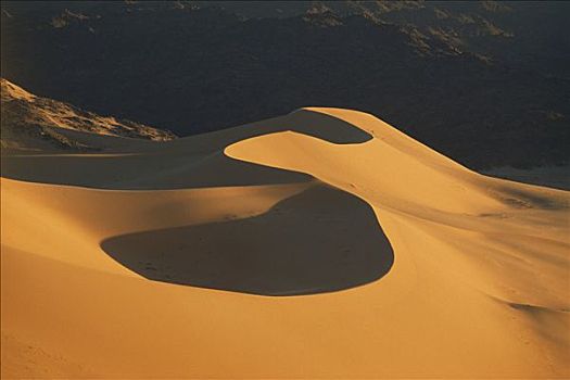 沙丘,沙漠,东方,边缘,空气,山峦,尼日尔,非洲