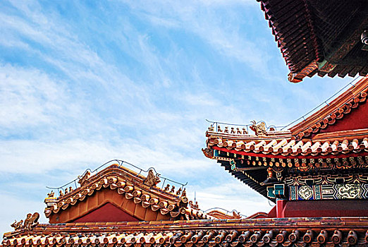 北京故宫建筑屋檐