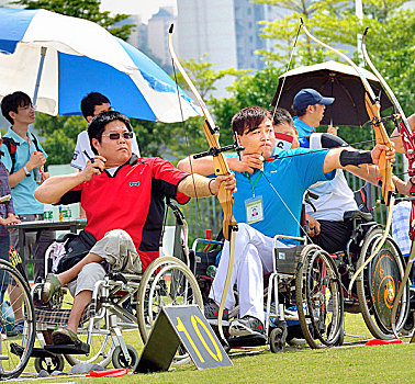 残疾人,残疾人比赛,射箭比赛