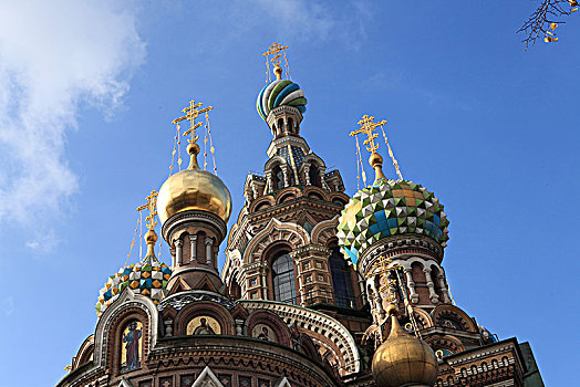 俄罗斯滴血大教堂顶部