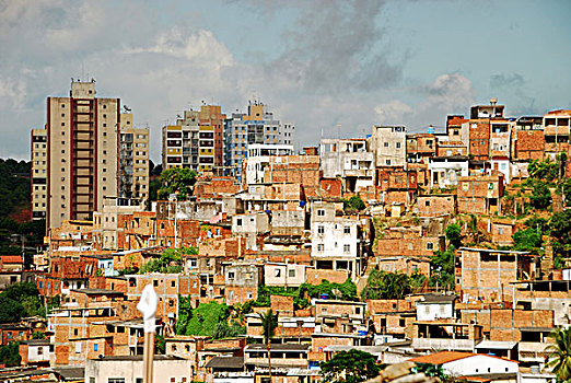 brazil,bahia,salvador,favela,and,skyscraper