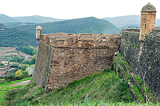 城堡,著名,中世纪,加泰罗尼亚