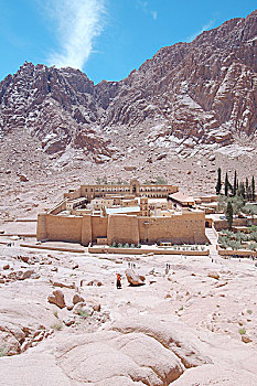 圣徒,寺院,西奈半岛,埃及,非洲