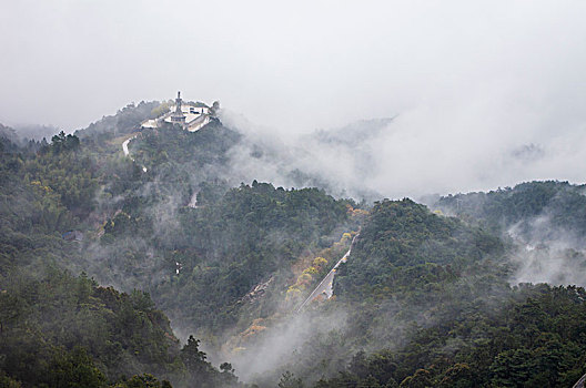 太姥山,云雾缭绕