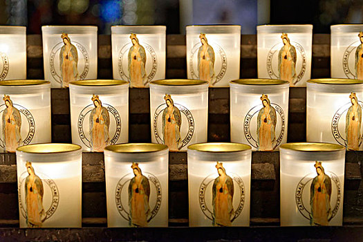 祈愿用具,蜡烛,巴黎圣母院,巴黎四区,巴黎,法国,欧洲