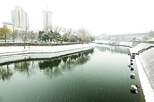 古城雪景