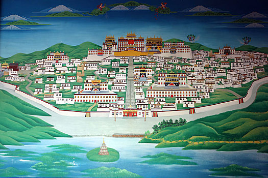 松赞林寺壁画