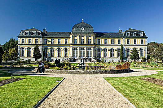 波佩多夫,城堡,宫殿,植物园,北莱茵威斯特伐利亚,德国,欧洲