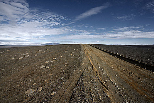 碎石路,冰岛,高地