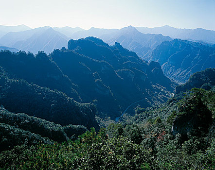 四川南江县光雾山秋天自然风光