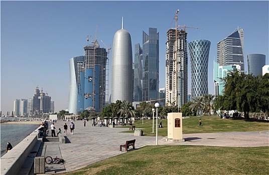 开端,滨海路,多哈,市区,卡塔尔