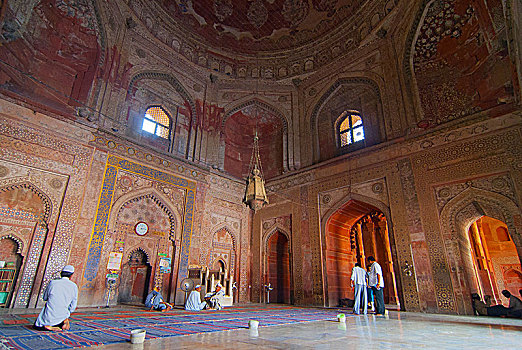 室内,星期五,清真寺,17世纪,世界,文化遗产,场所,胜利宫,印度