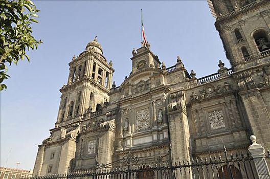 大教堂,佐卡罗,墨西哥城,墨西哥,中美洲