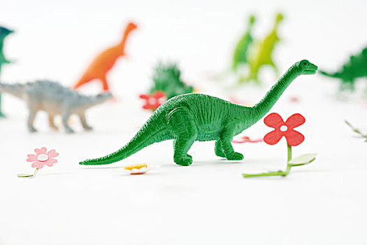 玩具,恐龙,人造,花园