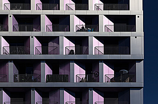 粉色,公寓
