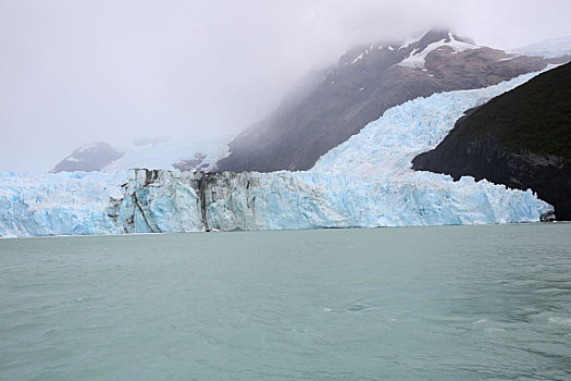 风景,冰河,船,阿根廷湖