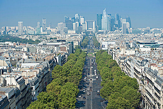 法国,巴黎,地区,区域,地点,道路,大,背景,建筑,拉德芳斯