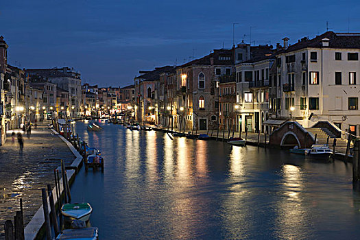 水道,卡纳雷吉欧区,威尼斯,威尼托,意大利,南欧