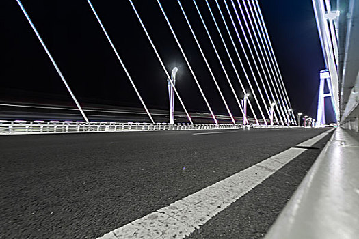 内蒙古鄂尔多斯市大桥夜景