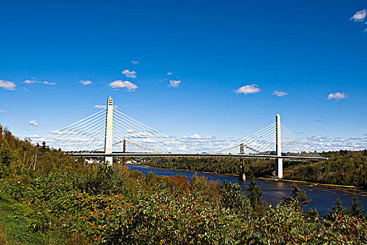 桥,缅因,新英格兰,美国