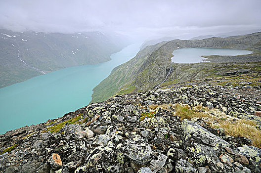 吉亚德湖,尤通黑门山,国家,公园,挪威,斯堪的纳维亚,欧洲