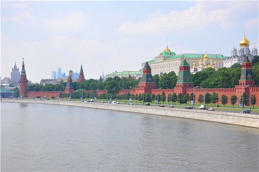 风景,克里姆林宫,莫斯科河,莫斯科,俄罗斯