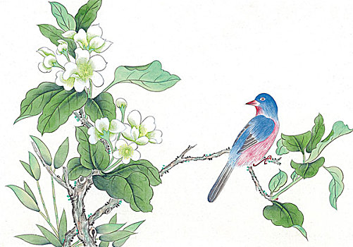 國畫花鳥山水人物動物