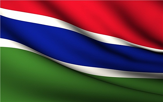 飞,旗帜,冈比亚,国家,收集