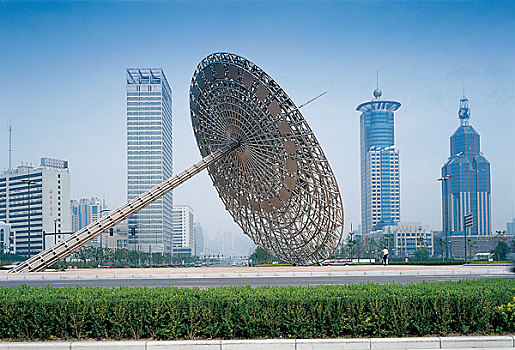 上海浦东日晷雕塑