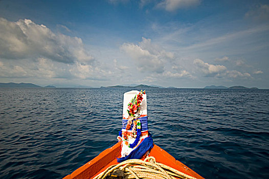 泰国,船,水