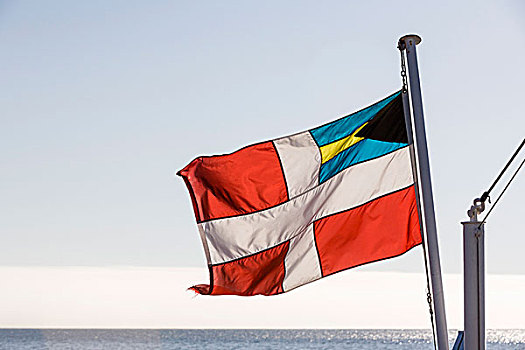 俄罗斯,堪察加半岛,特写,巴哈马,旗帜,船