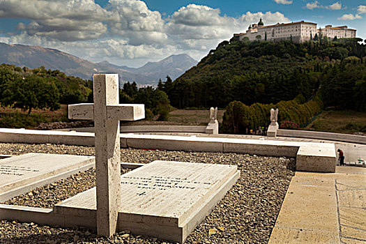 墓碑,墓地,教堂,拉齐奥,意大利,欧洲