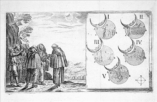 军事,攻击,和谐,时期,日蚀,17世纪,艺术家