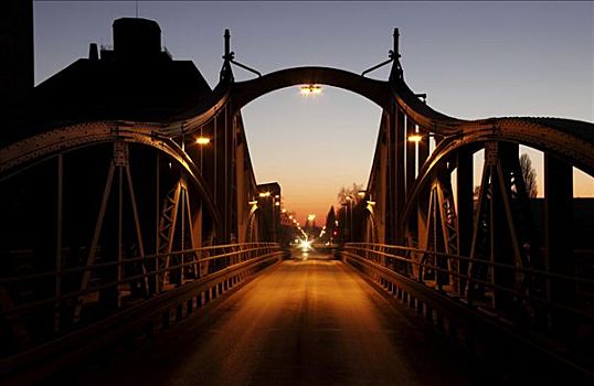 桥,克莱菲德,北莱茵威斯特伐利亚,德国,欧洲